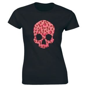 Half It Tops - Scary Fancy Skeleton Head Skull Hallowen T-shirt Half It Tops - Scary Fancy Skeleton Head Skull Hallowen T-shirt